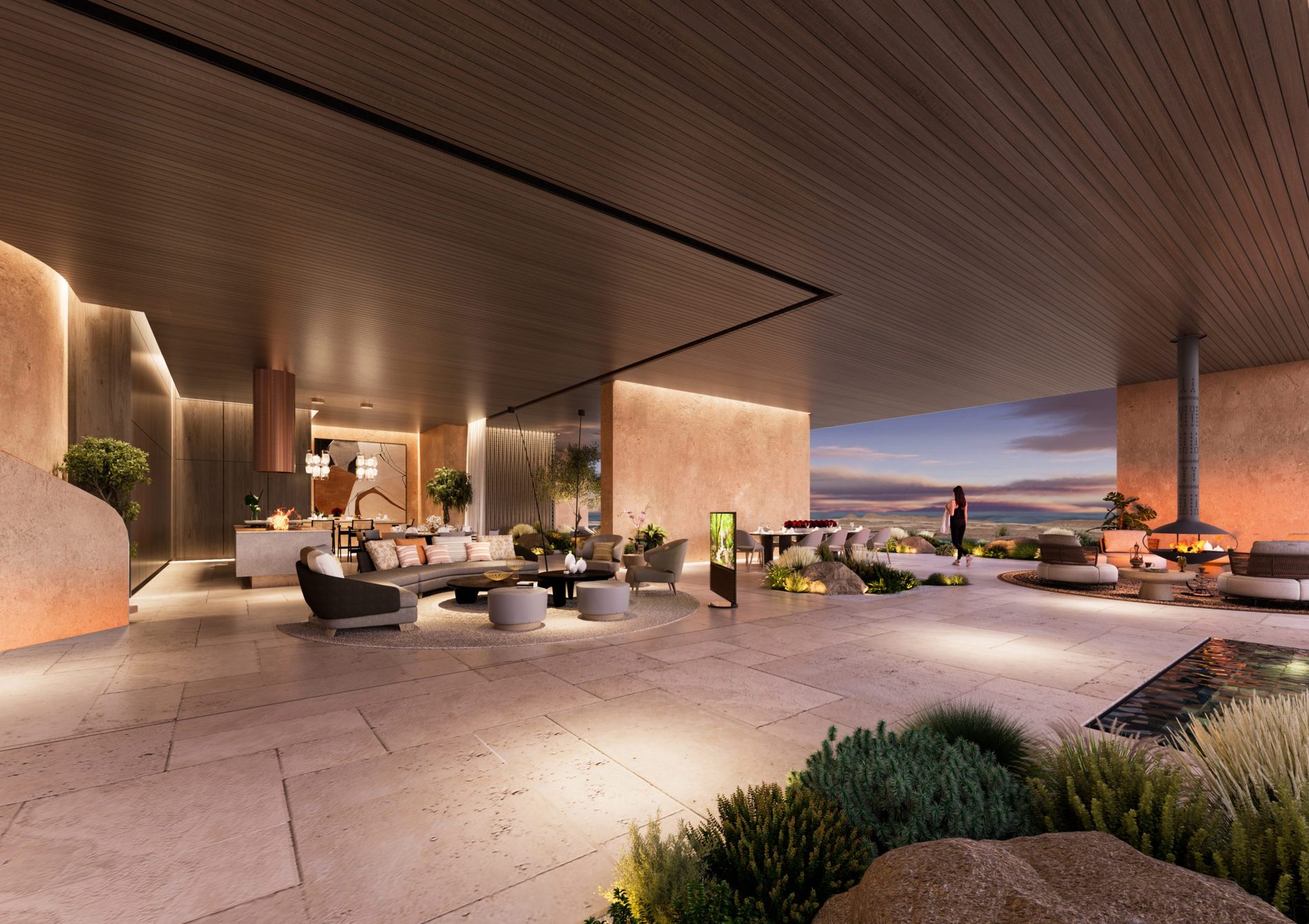 Interior concept render for the Montréal flagship